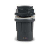 DONGKER Conector de tubería de agua para acuario, conectores de PVC para acuarios, tanques de entrada y salida