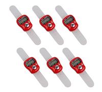 DONGKER Contador de dedo electrónico, 6 unidades, ABS, mini digital, para varias estadísticas