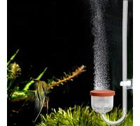 DONGKER Difusor de CO2, atomizador acrílico para pecera, burbujas de CO2 con válvula de retención y ventosas para acuarios de hasta 120 cm