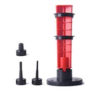 DONGKER Dispositivo de pluma, plantilla ajustable de tiro con arco, herramienta cilíndrica con escala para tiro con arco, flechas, plumas y alas