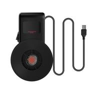 DONGKER Enfriador USB para acuario, ventilador montado en la pared, 2 velocidades, viento de 45°, bajo ruido, para 200 L