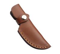 DONGKER Funda de cuero para cuchillo, funda recta de 6.89 pulgadas para cuchillos vintage con trabilla para cinturón para proteger el cuchillo de hoja fija (sin cuchillas)