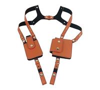 DONGKER Funda oculta antirrobo, bolsa de cuero con doble hombro para teléfono de seguridad, para viajes al aire libre