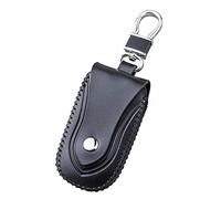 DONGKER Funda para llaves de coche, de cuero, impermeable, para llave inteligente de coche, con gancho para llave inteligente de coche
