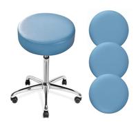 DONGKER Fundas redondas para taburetes de bar, 4 unidades, impermeables, de poliuretano, con bandas elásticas, para sillas redondas de bar de diámetro de 11 a 14 pulgadas