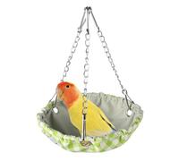 DONGKER Hamaca colgante para pájaros, cama nido de loro, para conures, cuáqueros, periquitos, pájaros del amor, pinzón canario, periquito