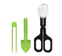 DONGKER Juego de 3 herramientas de alimentación de reptiles, pinzas transparentes para atrapar insectos, pinzas para gecko, lagarto, hámsteres, animales pequeños