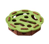 DONGKER Juguete Rompecabezas para Gatos, Laberinto Interactivo de Fieltro Suave con 2 Bolas en Forma de Campana, Caja de Juguetes interactiva para Explorar, estimula la curiosidad