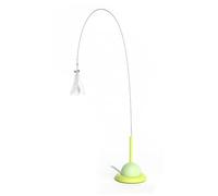 DONGKER Juguetes interactivos para gatos, varita para gatos, juguete de plumas naturales con ventosa para gatos de interior