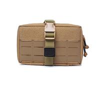 DONGKER Kit táctico de primeros auxilios, bolsa militar Molle para administración EMT, bolsa de utilidad para viajes al aire libre, camping, senderismo, marrón, moderno