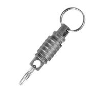 DONGKER Llavero de liberación rápida, llavero desmontable de titanio giratorio 360° ganchos llaves EDC para casa coche llavero, Versión Arenada