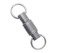 DONGKER Llavero de titanio, llaveros desmontables con articulación giratoria, fuerte doble giratorio organizador de llaves para bolso y cinturón, Color: 1, Talla única