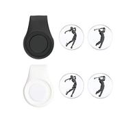 DONGKER Marcador de pelota de golf con clip magnético para sombrero, 2 piezas de clip de silicona + 4 rotuladores magnéticos para gorros de golf, regalos para guantes de golf, sombreros, bolsos