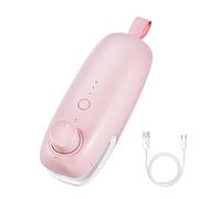 DONGKER Mini máquina de soldadura de láminas, 2 en 1 USB Bag Sealer, 3 modos de ajuste de temperatura, portátil, máquina de sellado manual para bolsas de plástico para guardar bolsas de chips