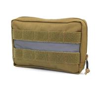 DONGKER Molle - Bolsa de comida para perros, 1 bolsa adicional para mochila de perro, bolsa de entrenamiento para perros, con tiras reflectantes para entrenamiento táctico de perro, pasear al perro