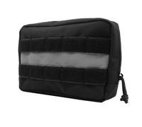 DONGKER Molle - Bolsa de comida para perros, 1 bolsa adicional para mochila de perro, bolsa de entrenamiento para perros, con tiras reflectantes para entrenamiento táctico de perro, pasear al perro