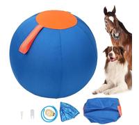 DONGKER Pelota de caballo de 18 pulgadas con funda para pelota, pelota de entrenamiento de caballo de alta elasticidad, juguete con bomba de inflado para mascotas, perros, cabras, caballos para jugar