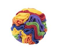 DONGKER Pelota para olfatear perros, juguete interactivo para olfatear, φ 15 cm/20 cm, lavable, juguete de inteligencia para perros pequeños y medianos (colores arcoíris, 5,9")