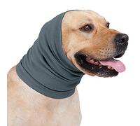 DONGKER Snood para perros de invierno, braga de cuello y orejas para perro de peluquería, orejeras para perros para mantener caliente, reducción del ruido, aliviar el ruido, aliviar la ansiedad