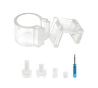 DONGKER Soporte de tubo suave para acuario, cierre de tubería extraíble con tornillos para tubos de entrada de tanque de acuario de 12 a 16 mm de diámetro exterior