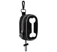 DONGKER Soporte para bolsas de excrementos de perro, dispensador de bolsas de basura para perros con cremallera para pasear y correr (sin bolsas para excrementos)