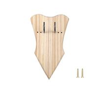 DONGKER Soporte para espadas, 1 soporte de madera de pared para espadas, soporte de espada de madera maciza con ganchos y tornillos para arco, espada medieval, daga, hacha (sin espada)