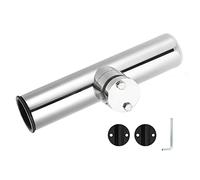 DONGKER Soportes de varilla, abrazadera de montaje de acero inoxidable en soporte de caña de pescar ajustable para kayak barcos traje de pesca 26-32mm/19-26mm