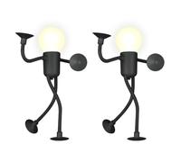 DONGKER Sportsman Luz nocturna, 2/4 piezas de luces nocturnas con forma de bricolaje, forma intercambiable, divertida con ventosa para dormitorio, baño, pasillo, cocina, decoración de Navidad, adorno