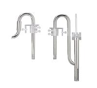 DONGKER Tubería de acuario para superficies de acuario, 12/16 mm, acero inoxidable, filtro de aceite para pecera