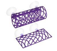 DONGKER Túnel decorativo para acuario, 2 piezas, túnel de Betta, túnel hueco Betta, Hammock Bed Tunnel con ventosa para acuarios