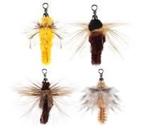 DONGKER Varita de juguete para gatos, repuesto de 3/4/5 piezas de juguete de plumas para gatos con campanas para gatos, caña de pescar (no incluye cañas)