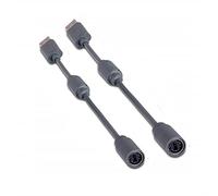 Dongle - Cable USB de repuesto para mandos de Xbox 360 (2 unidades), color gris oscuro