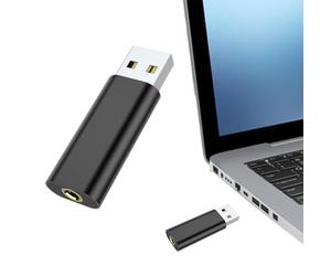 Dongle de audio USB - Módulo de sonido sin controlador, tarjeta de señal compacta | Dispositivos portátiles de fácil conexión, llamadas, escucha de auriculares, videoconferencia, comentarios de
