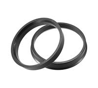 DONGLING Centradores De Llantas 2 uds OD 66,6mm 73,1mm a ID 57, 60, 63,4mm Anillos céntricos de Cubo Coche Anillo Goma Espaciador Central Orificio Rueda(63.4mm to 73.1mm)