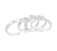 DONGLING Centradores De Llantas 4 Uds 56,6-54,1mm 60,1-54, 65,1-57, 66,1-60, aleación de Aluminio Anillos céntricos Cubo Coche Espaciador Orificio Rueda(4pcs 64.1-60.1mm)