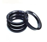 DONGLING Centradores De Llantas 4 Uds 70,1-54,1/56,6/57,1/58,1/59,1/60,1/63,4/64,1/65,1/66,6/67,1mm Anillos céntricos de Cubo Rueda plástico Negro(70.1-56.6mm-4PCS)