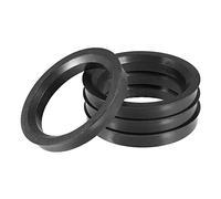 DONGLING Centradores De Llantas 4 Uds 71,5mm a 54,1mm 56, 57, 60, 66,6mm 67,9mm Anillos céntricos de Cubo centrado neumáticos Coche Negro(71.5mm to 67.1mm)
