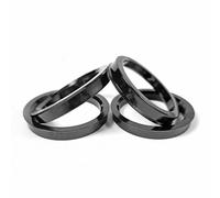DONGLING Centradores De Llantas 73,1-54,1/56,6/57,1/60,1/63,4/64,1/65,1/66,6/67,1mm 4 Uds Anillos céntricos de Cubo Rueda plástico Negro(73.1-56.1mm-4PCS)