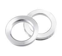 DONGLING Centradores De Llantas 74,1mm a ID 57, 60, 63,4mm 68, Cubo de centrado neumáticos Coche Aluminio Anillos céntricos Espaciador Central Orificio Rueda(2pcs 57.1 to 64.1mm)