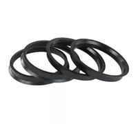DONGLING Centradores De Llantas 76,1-57,1/66,6/72,6/74,1mm 4 Uds. Anillos céntricos de Cubo Rueda plástico Negro Accesorios Piezas llanta(76.1-57.1mm-4pcs)