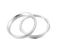 DONGLING Centradores De Llantas Anillos céntricos de Cubo Coche, Espaciador Central Rueda, aleación Aluminio, 54,1mm, 56, 60, 64, 66,6mm, 70,3mm, 72, 2 uds(54.1mm to 56.6mm)