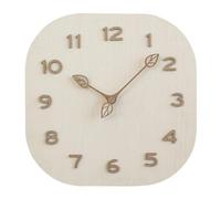 DONGLING Reloj De Pared Modern Personality Wall Clock Simple Square Light Luxury Wooden Design For Home Living Room Bedroom For Decor(White,9 Inch)