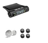 DONGLING Tpms Sistema de Alarma presión neumáticos for automóvil Inteligente con 4 sensores y Pantalla Solar, Advertencia Temperatura(K01-External)