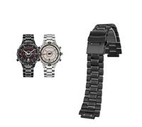 dongriuk Correa de acero con muesca para reloj TIMEX Tide Expedition Mariner T2N721 TW2V49000. Accesorio.(Black a)