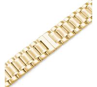 dongriuk Correa de acero para reloj Hamilton Khaki Jazz Eternal Field, cadena con cierre de mariposa.(Gold,23mm)