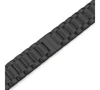 dongriuk Correa de acero para reloj Hamilton Khaki Jazz Eternal Field, cadena con cierre de mariposa.(Black,14mm)