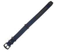 dongriuk Correa de cuero de nailon para reloj deportivo de mujer y hombre, pulsera suave para Hamilton Khaki Field(Blue-black,22mm)