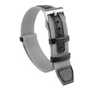 dongriuk Correa de cuero de nailon para reloj deportivo de mujer y hombre, pulsera suave para Hamilton Khaki Field(Clasp A-grey,22mm)