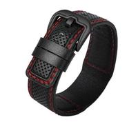 dongriuk Correa de cuero para reloj Dietrich de 24 mm.(Blackrb)