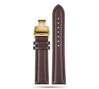 dongriuk Correa de cuero para reloj Maurice Lacroix Pontos PT6158 Masterpiece Collection MP6347 para hombre(Browng2,22mm)